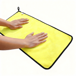 コーラルフリースウォッシュマイクロファイバークロス速乾性車用クリーニング吸水タオル（車乾燥用） - Product Image 2