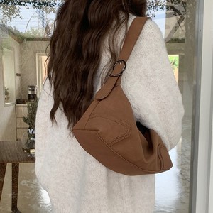 Bolso Bandolera de Ante Color Camel con Cierre de Cremallera Suave, Correa de 50-65cm, Uso Diario, Otoño 2024, Bolso Cruzado para Mujer - Product Image 4