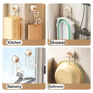 1/2pcs Suction Cups Wash Basin Holder Hook Vacuum Washbasin Storage Rack Kitchen Bathroom Wall Basin Storage Shelf Accessories - Product Image 4