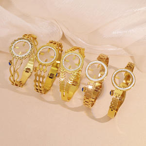 Новый дизайн, гипоаллергенный турецкий браслет из нержавеющей стали с позолотой 18 карат, циркон, турецкий браслет для женщин, модные ювелирные изделия, подарок - Product Image 1