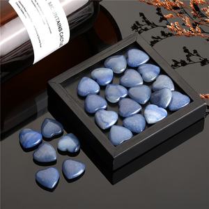 Vente en gros de cristal de cœur d'aventurine bleue, pierre naturelle polie pour la décoration intérieure unique et les cadeaux de vacances - Product Image 4