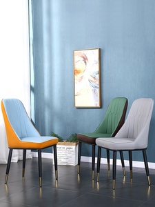 <span class=keywords><strong>Silla</strong></span> de comedor de alta calidad, moderna, sencilla, <span class=keywords><strong>ligera</strong></span>, de lujo, de cuero, <span class=keywords><strong>barata</strong></span>, para hotel, <span class=keywords><strong>silla</strong></span> de comedor de metal - Product Image 5