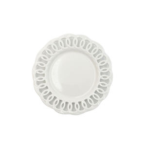Service de table de luxe avec <span class=keywords><strong>assiettes</strong></span> <span class=keywords><strong>creuses</strong></span> en céramique blanches personnalisées avec motif rond pour mariages, restaurants et fêtes - Product Image 5