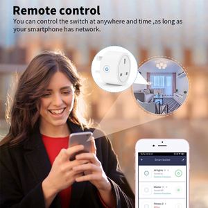 X328 Uk Standard 16a 110-240v Ac Wifi <b>Smart</b> Socket Uk Gauge Plug Directly Connected to Alexa Speaker Tape Metering Stat - Product Image 2