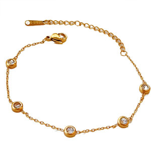 Pulsera y Brazaletes de Moda para Mujer, Personalizados, de Lujo, en Acero Inoxidable 316L, Chapados en Oro de 14k y 18k, Pulsera de Burbujas - Product Image 5