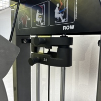 Machine de musculation commerciale en acier réglable pour entraînement corporel et exercices dorsaux, Rameur assis avec poignées, Vente en gros, Chargeuse compacte
