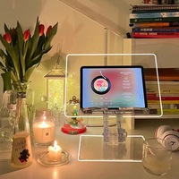 Vente en gros, support de lecture transparent et flexible coréen, support de lecture en acrylique pour tablette et téléphone portable