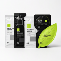 Sachets miniatures recyclables en aluminium thermoscellable pour échantillons cosmétiques, crème et lotion de soin en plastique, forme personnalisée