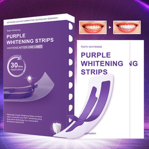 Bandes dentaires adhésives violettes pour usage transfrontalier – Patchs apaisants pour le <span class=keywords><strong>blanchiment</strong></span> des dents, protection buccale, élimination des taches, usage domestique, menthe - Product Image 2