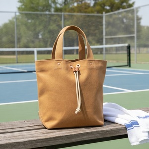 Sac fourre-tout en coton coloré pour Pickleball, petite taille, capacité 1 raquette 10oz, non teint, logo personnalisé, vente en gros, pour tennis et padel - Product Image 3
