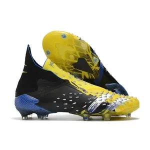 באיכות גבוהה ספורט נעלי כדורגל מגפי זרוק משלוח FG spikes נמוך קרסול סוליות שחור ממותגות נעלי 2023