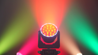 Luz de efecto de tira con zoom 19x20W, luz de cabeza móvil con efecto ojo de abeja grande y mezcla de colores para espectáculos, discotecas, teatros, bodas, bares y eventos de DJ