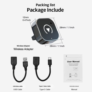 อะแดปเตอร์พกพา CarPlay & Android Auto MirrorLink พร้อม WiFi ในตัว รับประกัน 1 ปี รุ่น B1 สำหรับรถยนต์<span class=keywords><strong>ท</strong></span>ุกประเภท <span class=keywords><strong>กล่อง</strong></span> AI ในรถยนต์ - Product Image 6