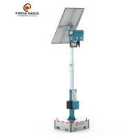 Vorrätige Solarbetriebene 460W Solarmodule Beleuchtungstürme Tragbare LED Mobile Lichtanhänger 1 Stück Verkauf Hochleistungs-LiFePO4-Batterie IP65