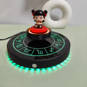 Base de exhibición magnética levitante HCNT con luces de colores de símbolos de estrellas, rotación de 360 grados, soporta 300G-350G - Product Image 3