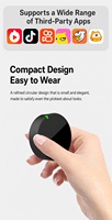 Microphone Lavalier Sans Fil pour Téléphone, Réduction de Bruit IA, Faible Latence 16ms, Portée 100M pour Vlogging et Interviews, Vente Directe Usine