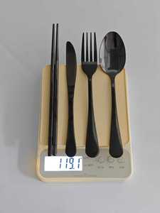 Couteau de table, couteau à steak, fourchettes de table, fourchettes à dessert DF 430 personnalisés en acier inoxydable avec manche martelé de luxe - Product Image 5