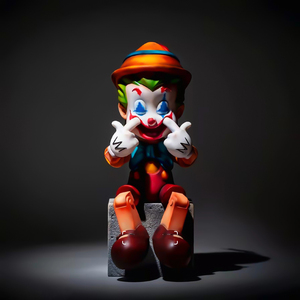 Joker Pinocho <span class=keywords><strong>payaso</strong></span> figura decoraciones <span class=keywords><strong>de</strong></span> escritorio paraíso <span class=keywords><strong>de</strong></span> los tontos muñeca <span class=keywords><strong>de</strong></span> marca compartida marea jugar arte escultura punto - Product Image 2