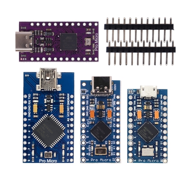 Type-C MINI USB Pro Micro for Arduino ATmega32U4 5V/16MHz 3.3V/8Mhz Module With 2 Row Pin Header Leonardo Usb Interface Board