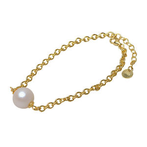 S925 <b>Silver</b> Through-Hole Thick <b>Bracelet</b> for Women 6-13 Pearl DIY Accessory with Empty Tray 3323 Pearl <b>Bracelets</b> & <b>Bangles</b> - Product Image 5