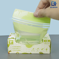 Bolsas de Almacenamiento de Alimentos con Doble Cierre de PE Personalizadas, Bolsas para Congelador Impresas, a Prueba de Fugas, para Mantener Frescos los Alimentos, Bolsas Desechables con Cierre