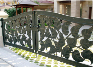 <span class=keywords><strong>Villa</strong></span> de style saoudien avec porte d'entrée résidentielle haut de gamme avec porte principale en aluminium forgé à haute température - Product Image 2