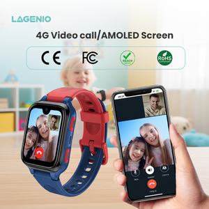 LAGENIO Hoogwaardig 4G AI Smartwatch met Simkaart, HD Videogesprek, Wekker, GPS+WIFI+LBS Tracking, RoHS CE Kinder Smartwatch - Product Image 1