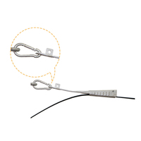 Pince de fixation pour câble optique plat HYH-24D, pince de dérivation FTTH en acier, résistance 4000N pour montage aérien sur poteau