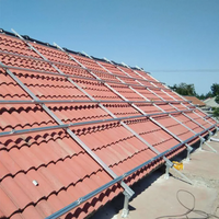 Nouveautés Supports de montage de panneaux solaires sur toit en aluminium Systèmes de montage solaire photovoltaïque sur toit lesté