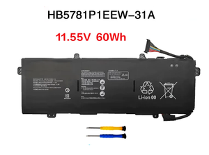 Nueva Batería HB5781P1EEW-31A para <span class=keywords><strong>HUAWEI</strong></span> MateBook <span class=keywords><strong>14s</strong></span> 2021 HKD-W76 HKD-W56 11.55V 60WH 5195mAh - Product Image 4