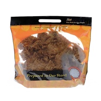 Deli-bolsas de plástico con cremallera para llevar comida, bolsas de embalaje de pollo tostado con asa
