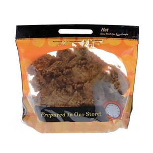 Custom Printed Microwaveable Takeaway Zipper Plastic Deli Food Rotisserie <strong>Roasted</strong> Chicken Packaging <strong>Bags</strong> With Handle - Product Image 2
