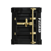 Meuble industriel de Style Loft, Table basse en fer, rangement en métal, conteneur d'expédition, armoire pour salon