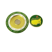 Marqueur de balle de golf en acier inoxydable léger et durable SY-YCE256688 avec logo personnalisé SY Brand, style jeton de poker souple pour le sport