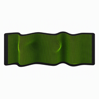 Alfombrilla de Escritorio Moderna Impermeable de Tela Personalizada con Forma a Medida para Configuración de PC