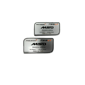 Logotipo de Marcas de Automóviles, Placa de Identificación de Aluminio, Placa de Metal Decorativa con Logotipo para <span class=keywords><strong>Mclaren</strong></span> <span class=keywords><strong>765LT</strong></span>, 2018-, 14NA428RP - Product Image 2