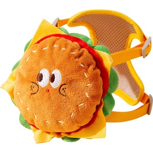 Mochila <span class=keywords><strong>para</strong></span> mascotas Pet Burger con correa de arrastre y arnés de pecho <span class=keywords><strong>para</strong></span> <span class=keywords><strong>perros</strong></span>, <span class=keywords><strong>para</strong></span> paseos, con bolsa portátil de gran capacidad <span class=keywords><strong>para</strong></span> snacks de perro - Product Image 4