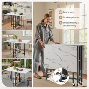 ชุดโต๊ะอาหารไม้พับได้ทรงสี่เหลี่ยม สไตล์โมเดิร์นเรียบง่าย จากโรงงานเซนยู - Product Image 4