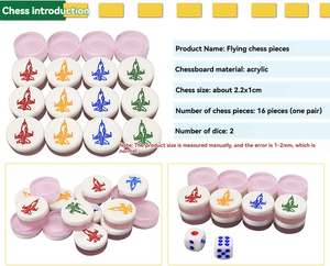 Juego de Ludo Clásico de Madera, Tablero de <span class=keywords><strong>Ajedrez</strong></span> Volador de Gran Tamaño con Dados y Piezas, para Reuniones Familiares e Ideas de Regalo - Product Image 6