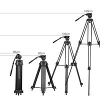 Weifeng WF717 1.8m trépied vidéo WF-717 professionnel Kit de tête panoramique fluide support de trépied pour appareil photo reflex numérique DV