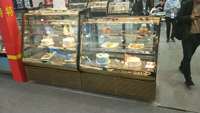 Offres Spéciales verre porte gâteau verre boulangerie beignet vitrine vitrine réfrigérateurs de plus grande