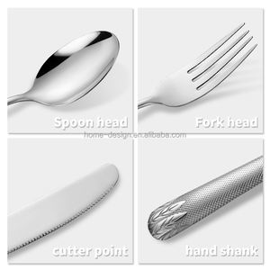 Ensemble de couverts en acier inoxydable écologique en gros, blé, 5/30 pièces, fournisseurs de couverts pour les voyages, les restaurants, les cadeaux d'affaires - Product Image 2