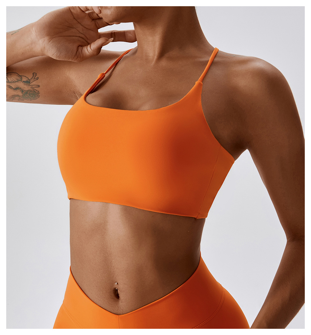 Women's High Support Four Stretch Cross Back Exercise Bra Gym Exercise Quick Drill Breathable Running Yoga Tank Top Sportswear