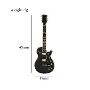 4 Phong Cách Sáng Tạo Nhạc Cụ Men Pins Điện Guitar Tai Nghe Hợp Kim Trâm Huy Hiệu Đồ Trang Sức Ngọt Ngào Quà Tặng - Product Image 3