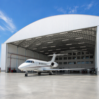 Bâtiment préfabriqué moderne en structure métallique pour grand hangar d'avions, entrepôt et hangar de stockage