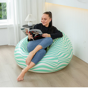 Amity Vente en gros Usine moderne Pouf simple gonflable en PVC pour canapé-lit rempli d'air pour le salon