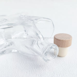 Unique Lucky Star Shape 200ml 500ml Botella <span class=keywords><strong>de</strong></span> vidrio para Licor Spirits Star Bottles con Corchos - Product Image 6