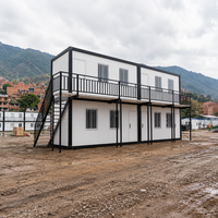 Casa Container Prefabbricata Smontabile a Due Piani CE da 40 piedi per Ufficio Ingegneristico in Acciaio Zincato Q235 con Cucina e Alloggi per Emergenze