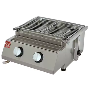 Barbecue à gaz en acier inoxydable personnalisable à deux têtes, quatre têtes et <span class=keywords><strong>six</strong></span> têtes pour l'extérieur, disponible pour les hôtels et les restaurants - Product Image 6
