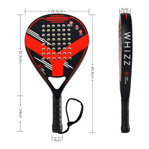 Precio de fábrica al por mayor 50% fibra de carbono jugador principiante <span class=keywords><strong>palas</strong></span> de Pádel entrenamiento raqueta de pádel - Product Image 1